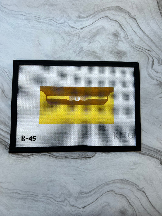 Yellow Mini Clutch Canvas