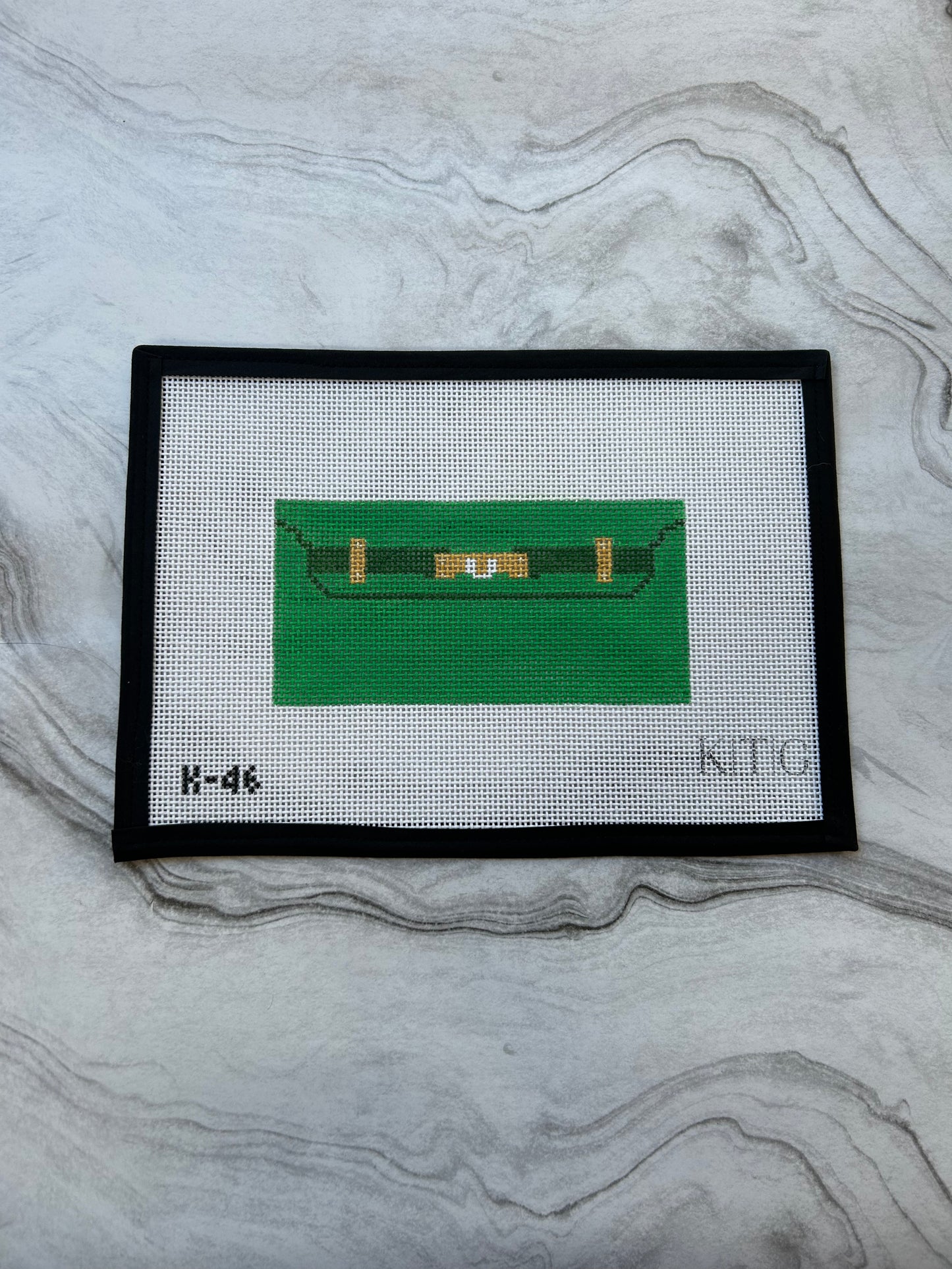 Green Mini Clutch Canvas