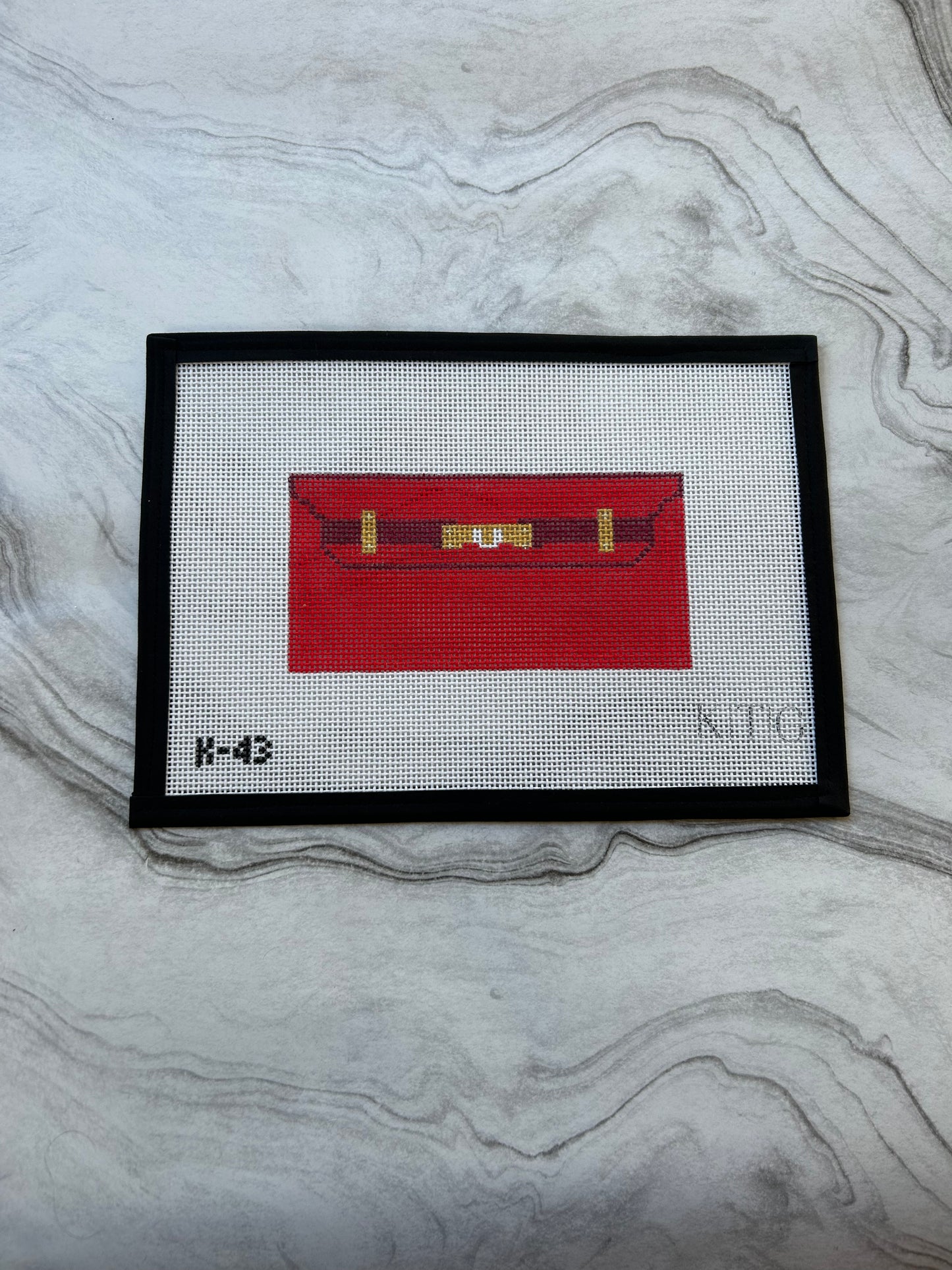 Red Mini Clutch Canvas